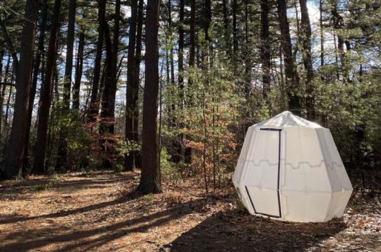 Bistable pop-up structures inspired by origami