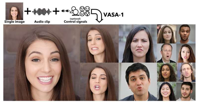 Microsoft's AI app VASA-1 makes photographs talk and sing with believable facial ex<em></em>pressions
