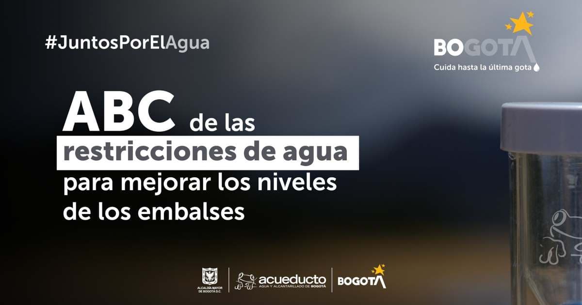 Water ratio<em></em>ning in Bogotá: Thursday, April 11, measures begin