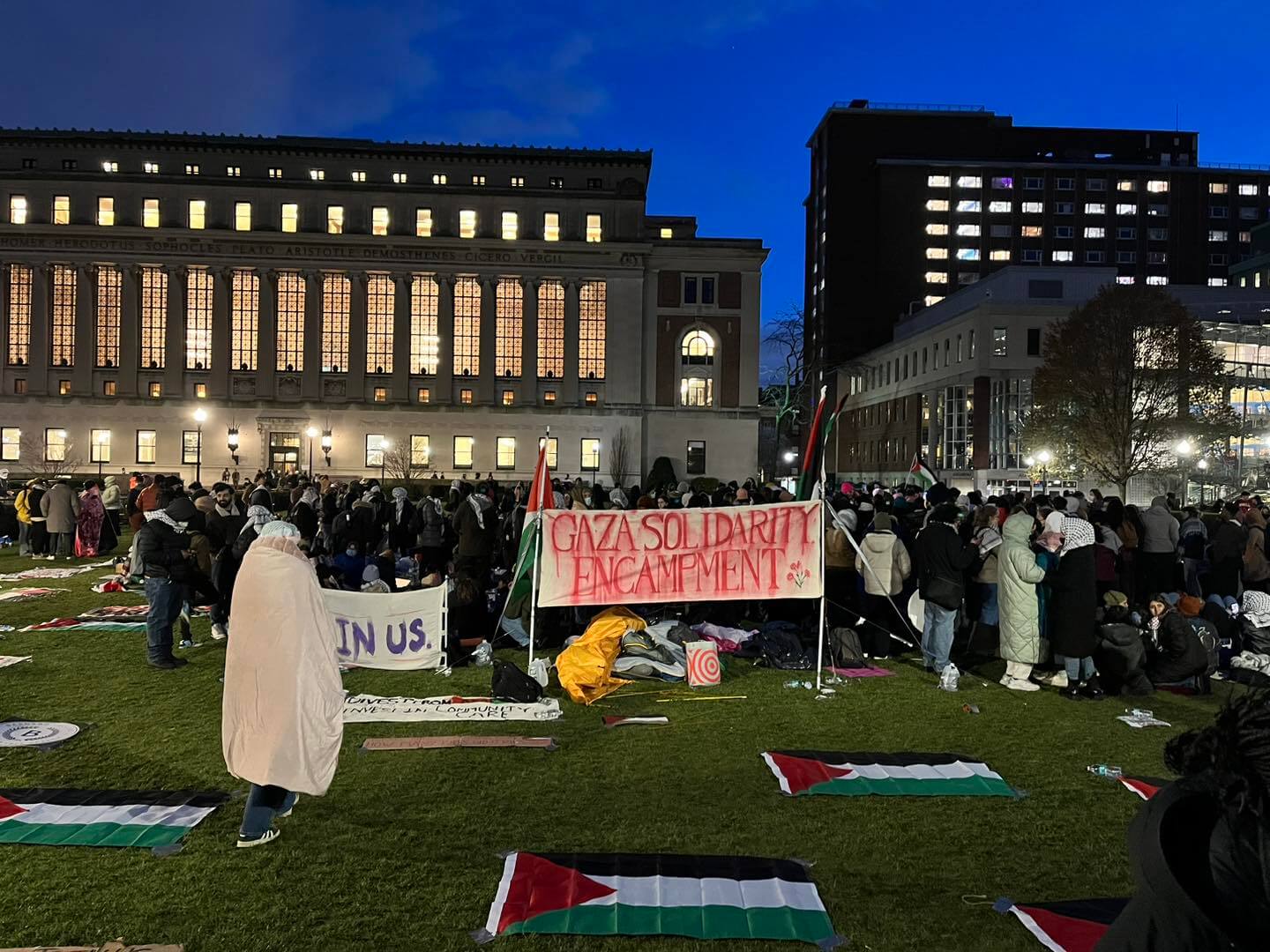 a Columbia student organizer on the Gaza Solidarity Encampment – breaking news